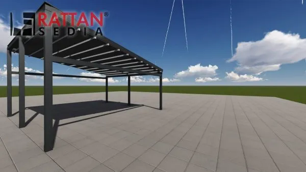 jednovodna pergola tenda – alpha - slika 10