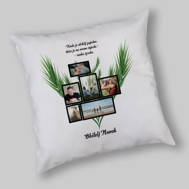 Personalizirani obiteljski jastučić s fotografijama prema izboru - Osijek