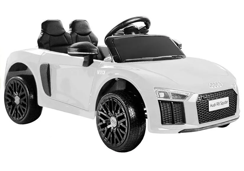 Licencirani auto na akumulator Audi R8 Spyder - bijeli - Mursko Središće