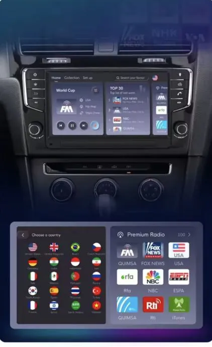 vw golf mk 7 original radio ekran 2din multimedija carplay kamera wifi - slika 10