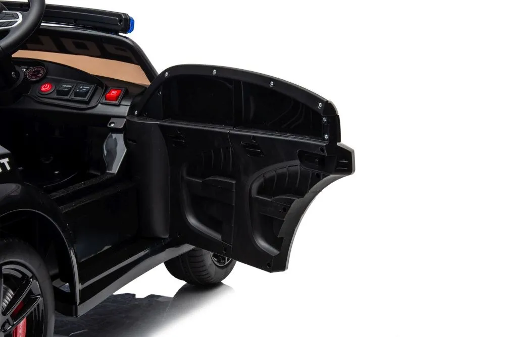 licencirani policijski auto na akumulator dodge charger - crni - slika 5