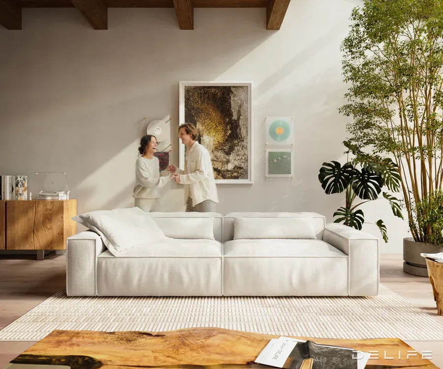 modularna sofa freestyle 280x110cm, materijal: boucle - slika 3