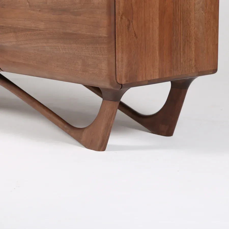 komoda antoni alto 160x96cm, materijal: puno drvo orah - slika 6