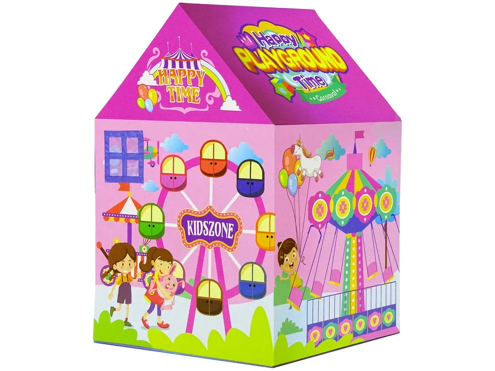 dječji šator za igru funfair - rozi - slika 2
