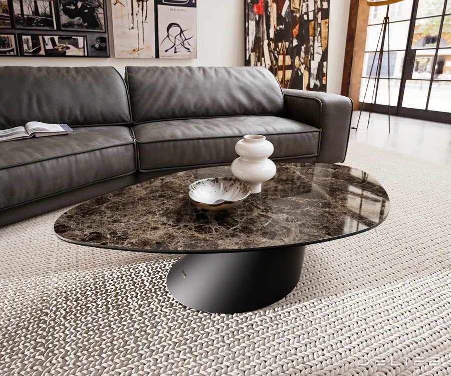 klub stolić edge 140x76cm, materijal:keramika emperador extra lucidato - slika 2