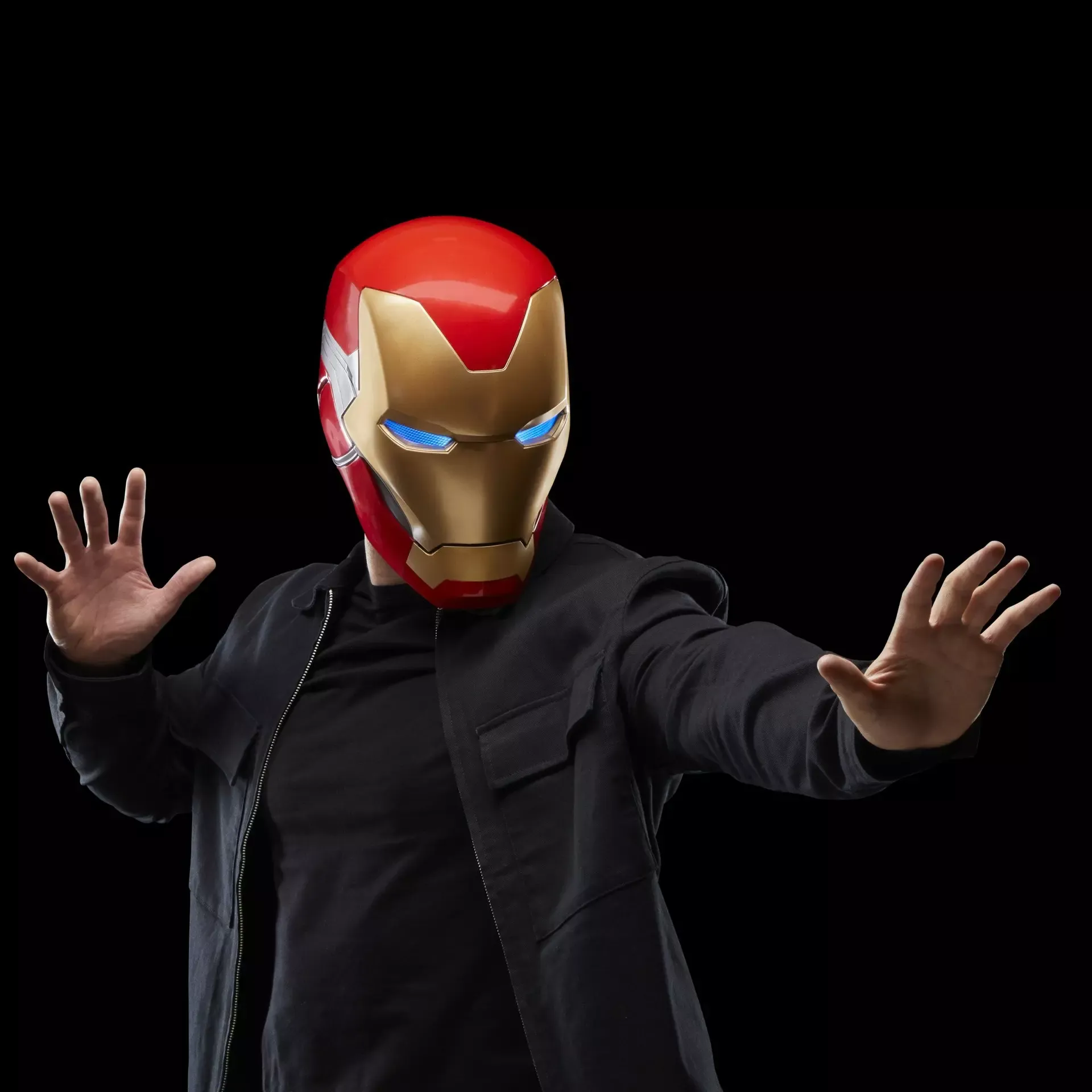 marvel legends series – iron man electronic helmet - slika 9