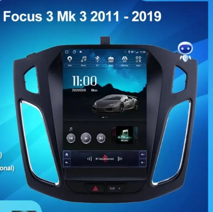 ford focus 2012 - 2017 tesla style original android gps wifi - slika 18
