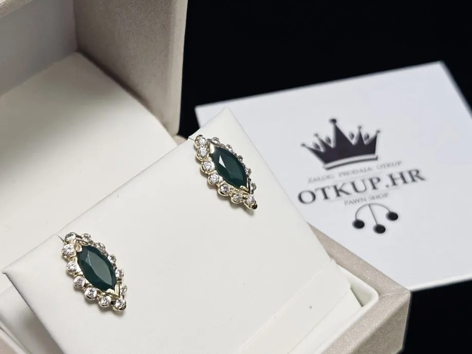 zlatne naušnice 14k 3.46g / r1, rate! - slika 4