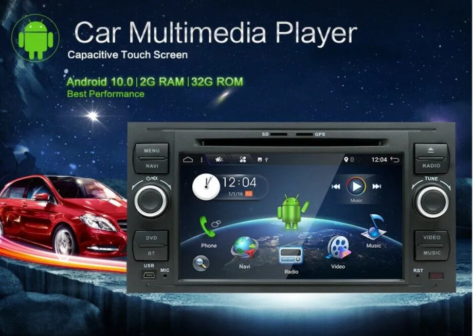 Ford Original 2din Android Gps Navigacija Cmax Smax Kuga Fusion Focus - Čakovec