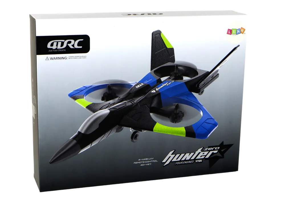 airplane fighter r/c large blue - slika 4