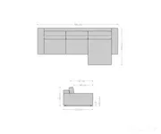 kutna garnitura lanzo xl 380x176x69cm, materijal: mikrofibra - slika 17