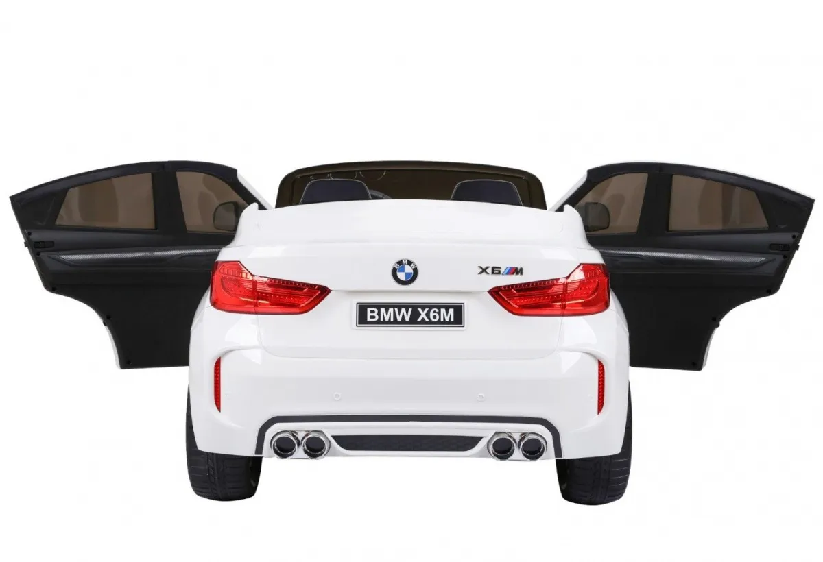 licencirani auto na akumulator bmw x6m xxl - dvosjed - bijeli - slika 8