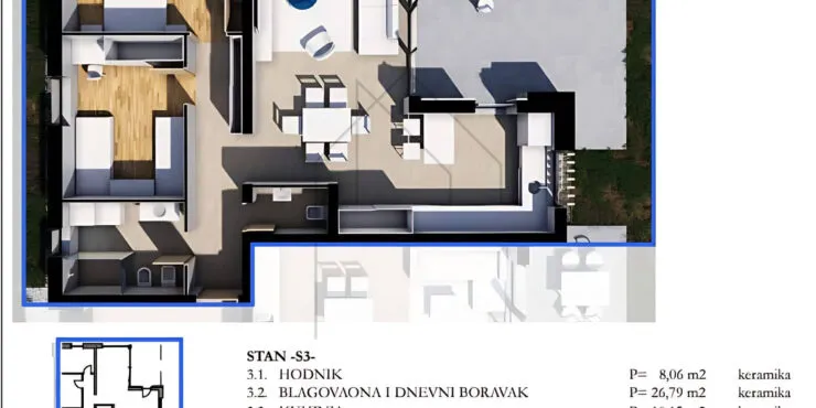 labin, novoizgrađeni stan u urbanoj vili s3 - slika 4