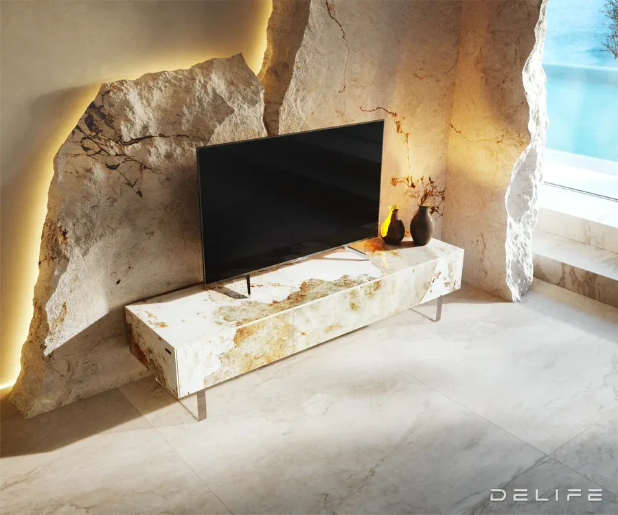 tv komoda cuor 150x35cm, materijal: keramika minas melange - slika 4
