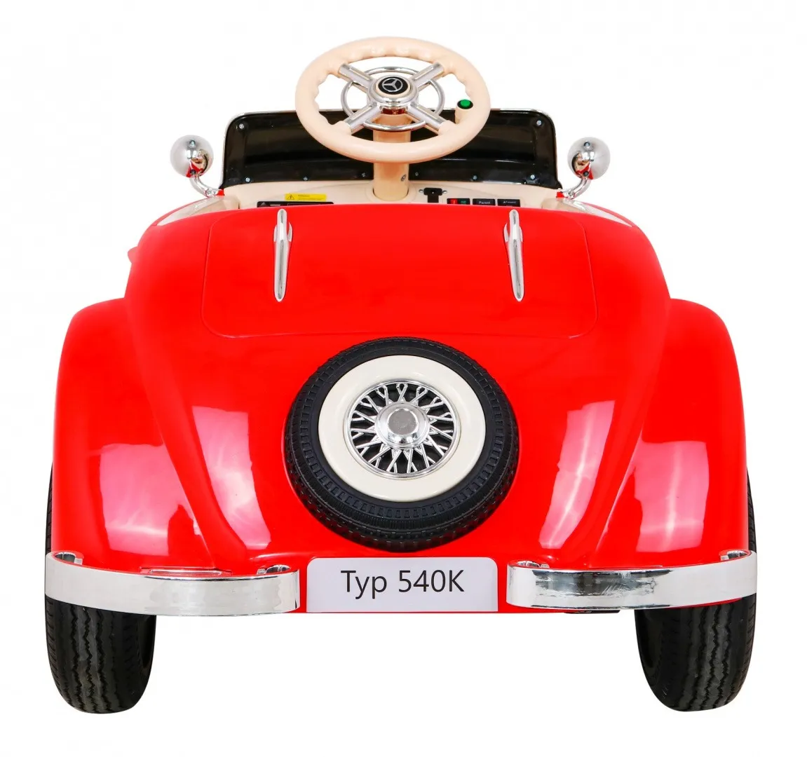licencirani auto na akumultor mercedes benz retro type 540a - crveni - slika 2