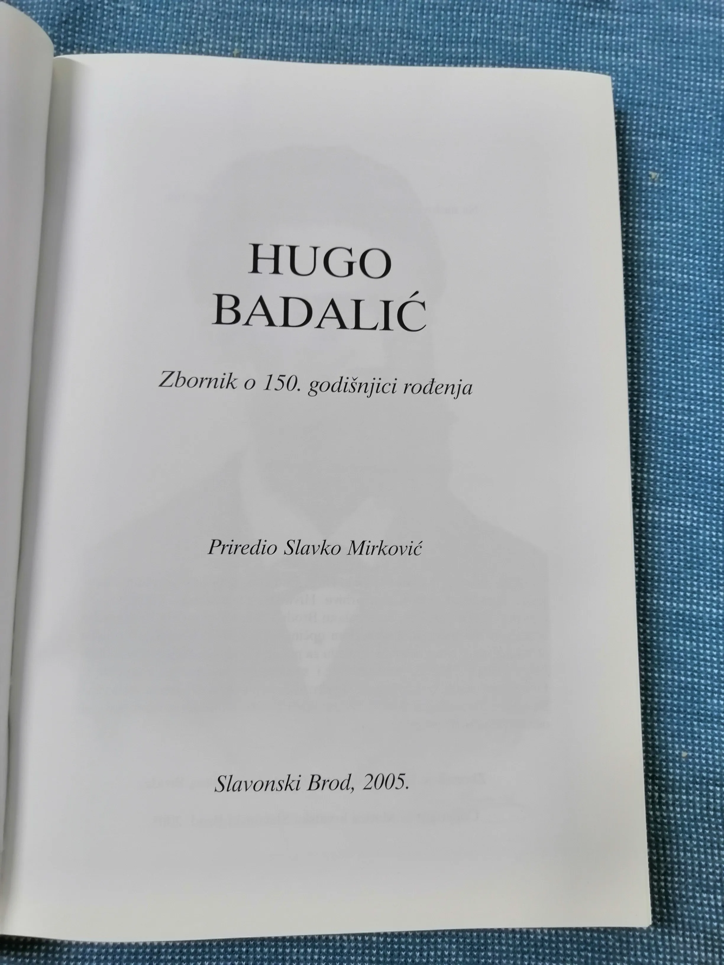 hugo badalić : zbornik o 150. godišnjici rođenja - slika 2