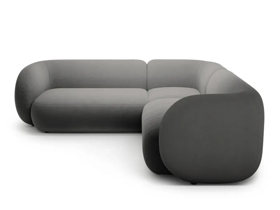 kutna garnitura kate 252x252cm, materijal: baršun - slika 2