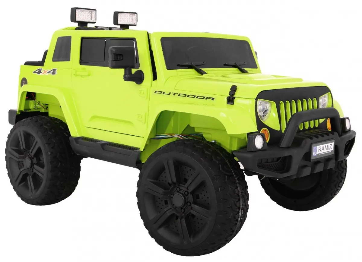 auto na akumulator mighty jeep 4x4 - zeleni - slika 6