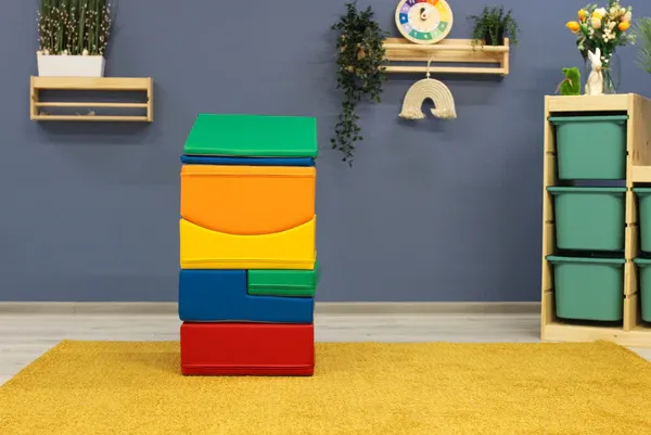set od 7 pjenastih blokova soft play - višebojni mali puzavac - slika 4