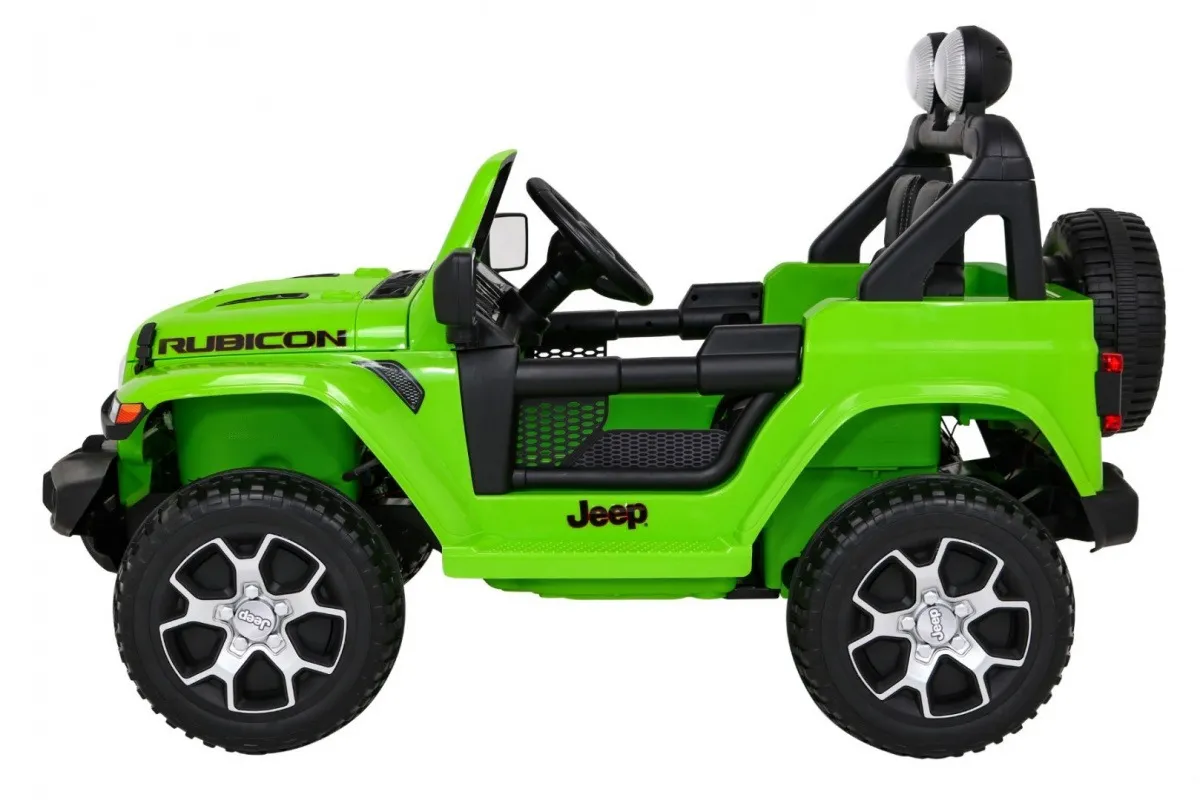 licencirani auto na akumulator jeep wrangler rubicon 4x4 - zeleni - slika 4