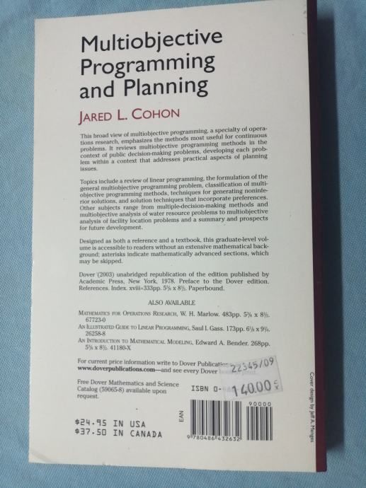 jared l. cohon – multiobjective programming and planning [b42] - slika 6