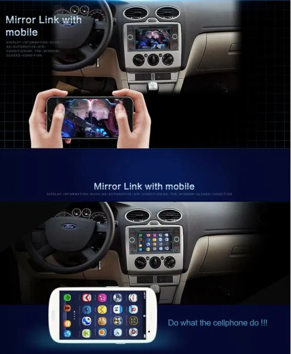 ford original 2din android gps navigacija cmax smax kuga fusion focus - slika 18