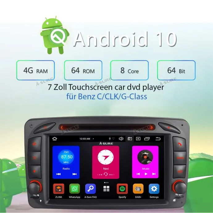 original android mercedes clk w209 w203 s203 c209 gps wifi navigacija - slika 18