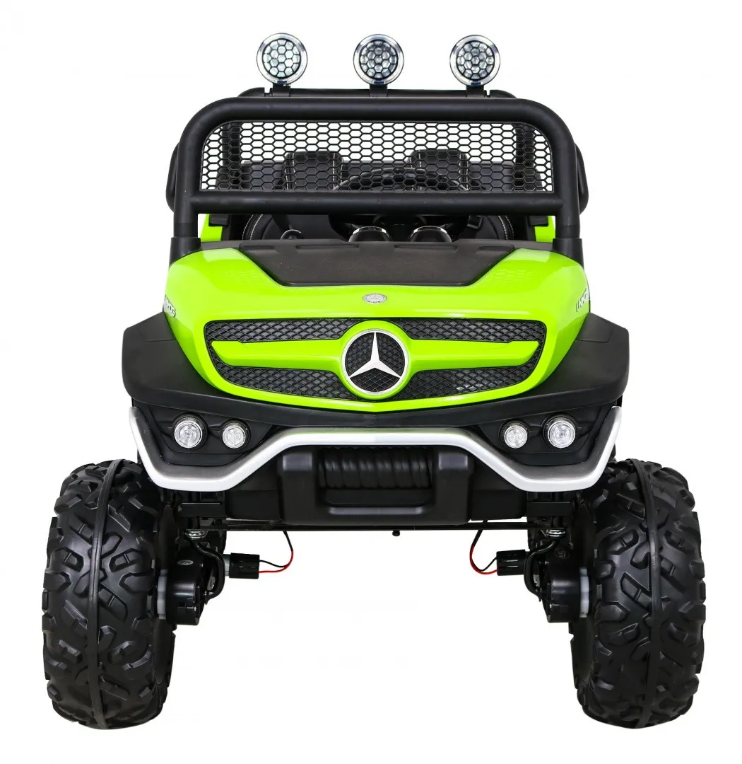 licencirani auto na akumultor mercedes benz unimog s - zeleni - slika 3