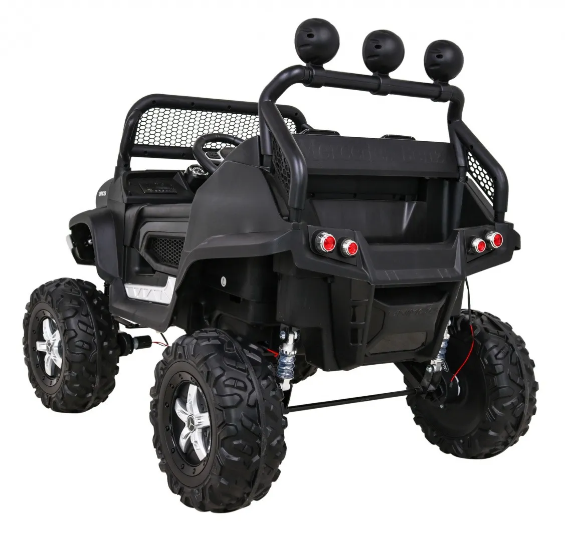 licencirani auto na akumultor mercedes benz unimog s- crni - slika 5