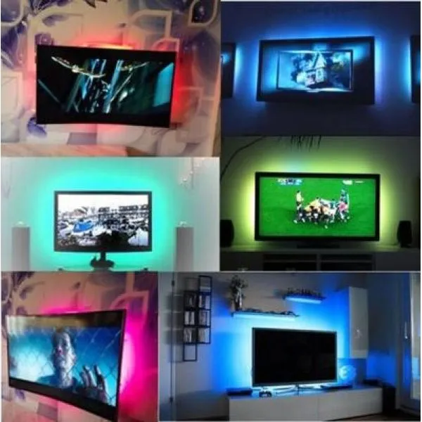 usb led traka 200 cm s daljinskim rgb relax tv - slika 11