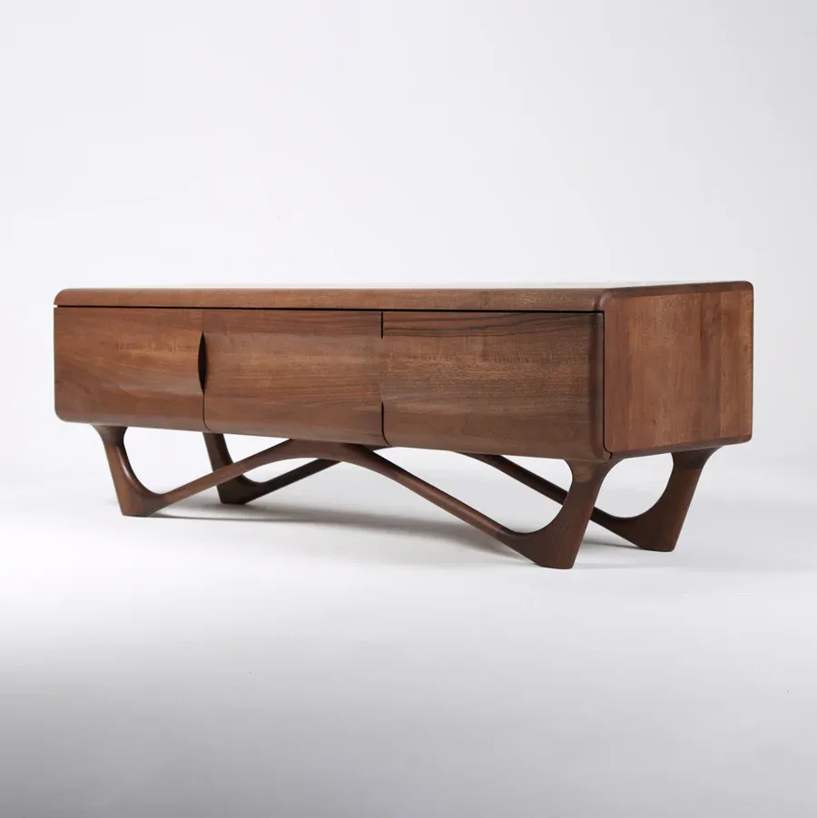 Tv Komoda Antoni 160x45cm, Materijal: Puno drvo Orah - Čakovec, Čakovec-zapad