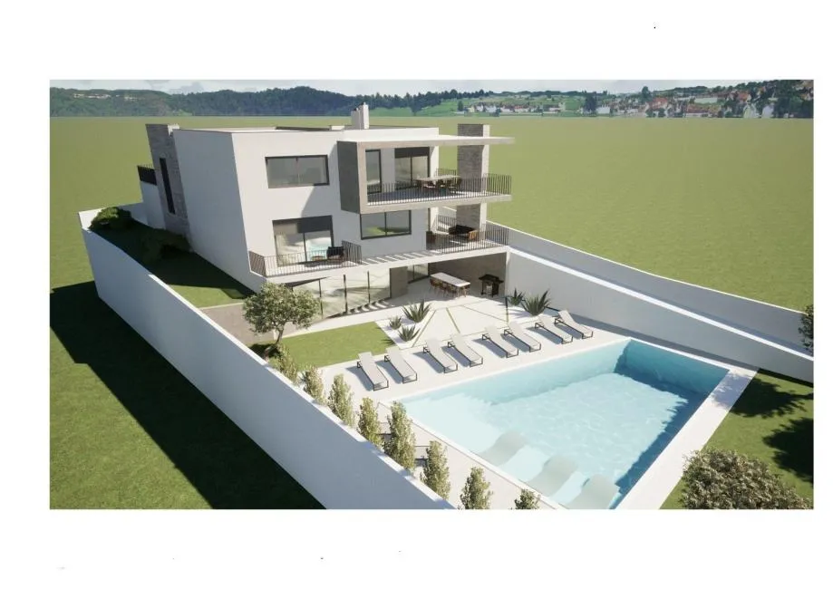Tar-Građevinsko Zemljište Pogled More Sa Građevinskom Dozvolom - Tar, Tar-Vabriga