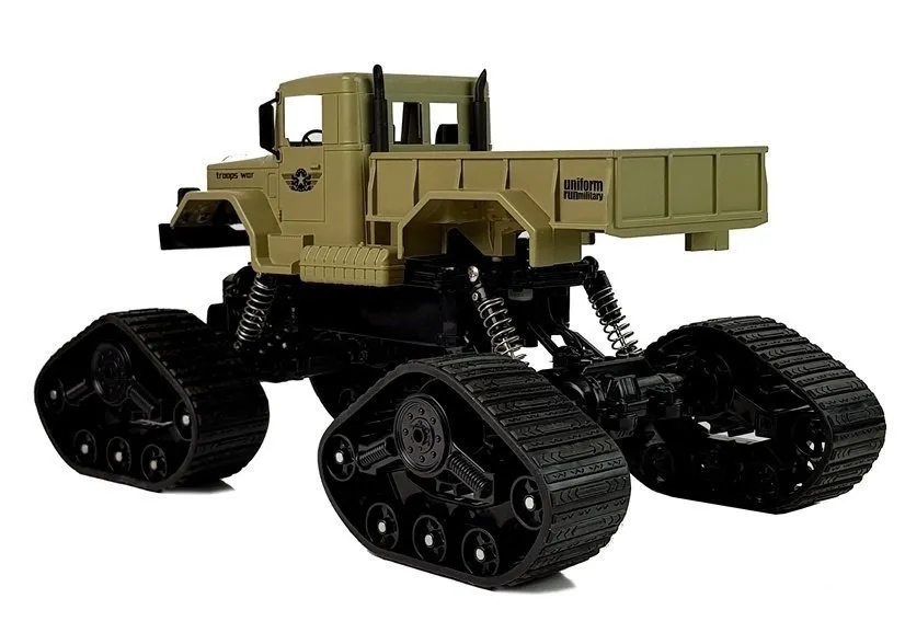 off-road pickup 1:12 remote controlled r / c yellow tracks - slika 2