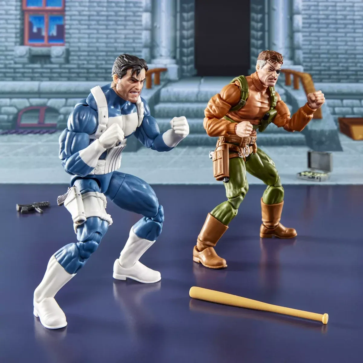 marvel legends series: punisher and nick fury figure, 15cm - slika 2