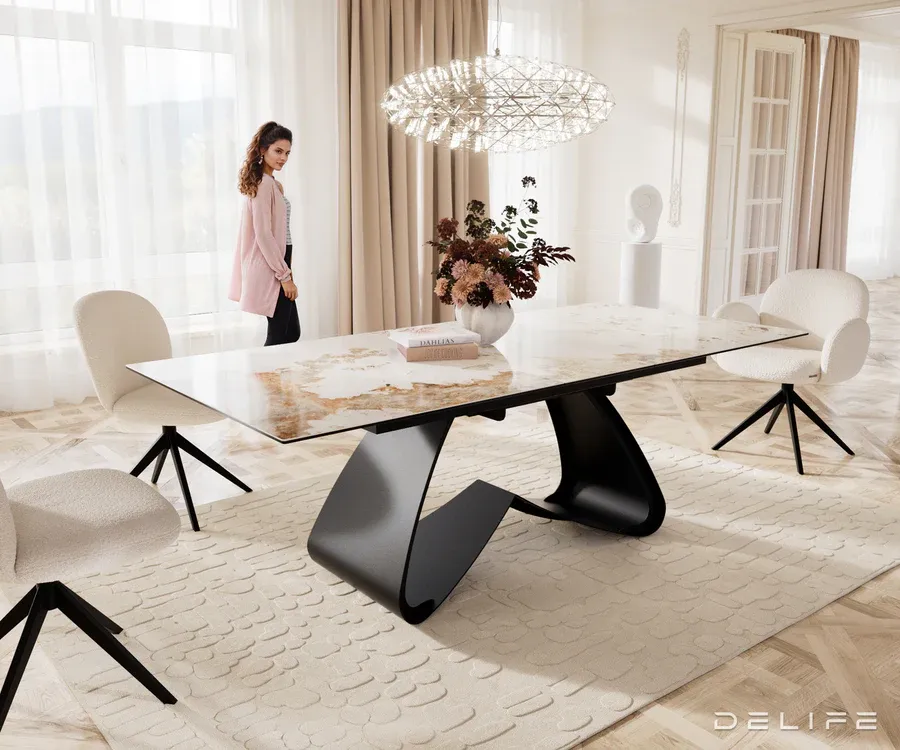 Produljivi stol Edge 180/220x100cm, Materijal: Keramika Minas Melange - Čakovec, Čakovec-zapad