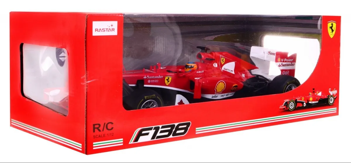 formula na daljinsko upravljanje ferrari f1 1:12 rastar - crvena - slika 3
