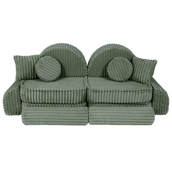 modularna sofa - maslinasto zelena - slika 6