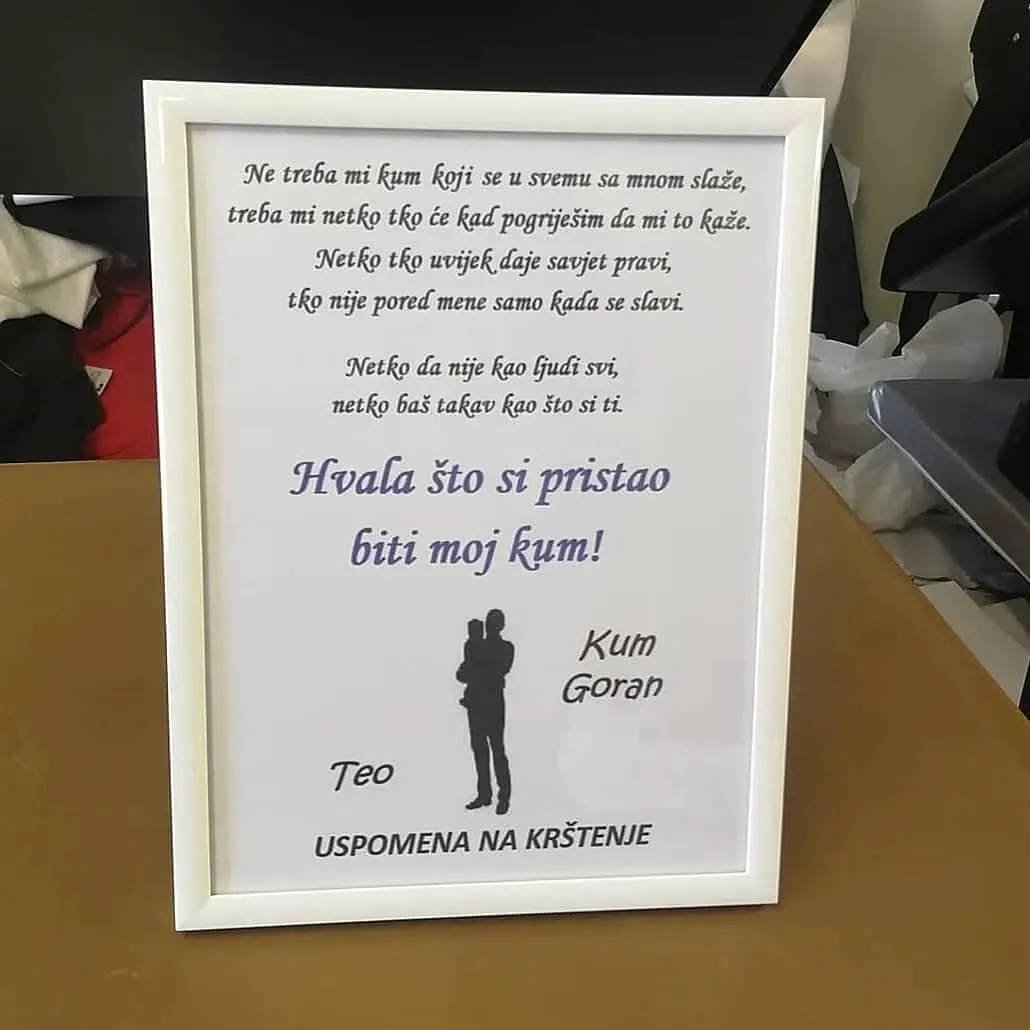 zahvala za kumove na krizmi - slika 6
