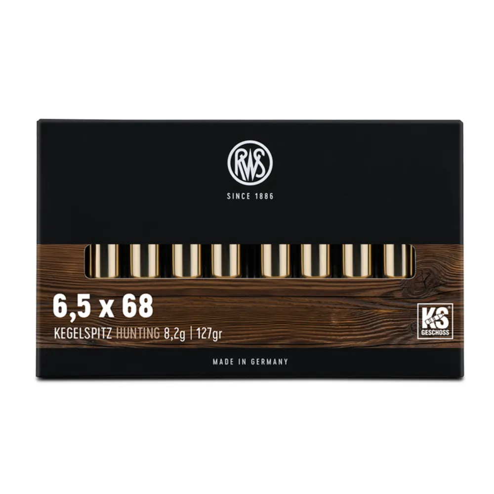 Karabinsko streljivo RWS KEGELSPITZ 6,5x68 KS 8,2g - Poreč