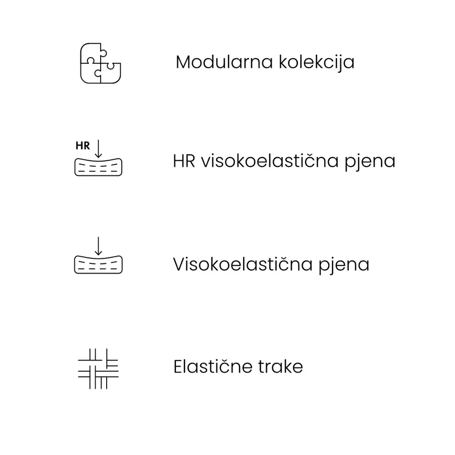 modularna garnitura hugg 343x242cm, materijal: mogućnost izbora - slika 5