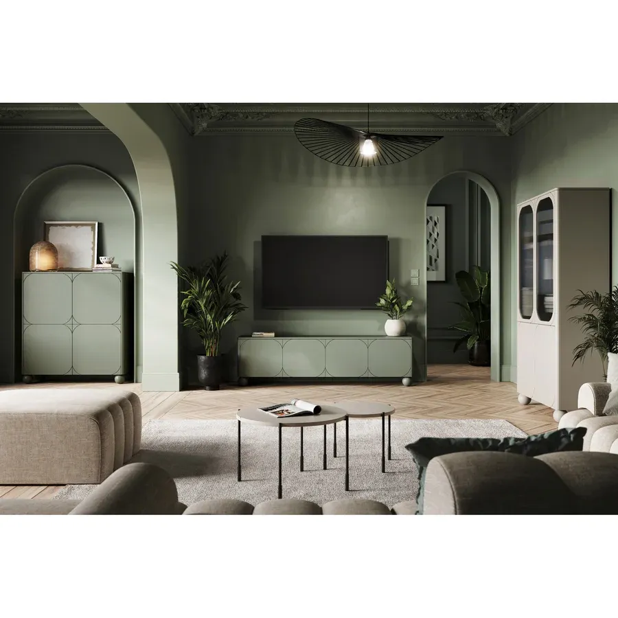 komoda sonatia 200cm, 4 vrata i 1 ladica, materijal: mdf - slika 6