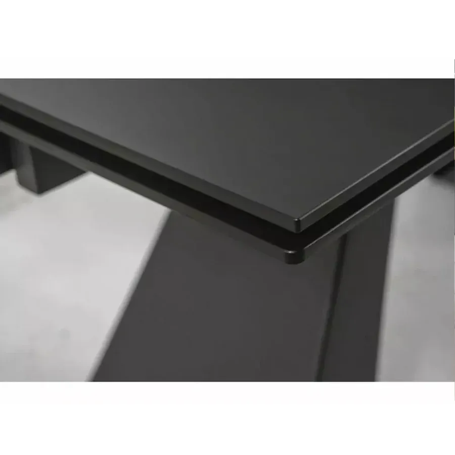 blagovaonski stol salvadore 160/240x90cm, materijal: kaljeno staklo - slika 7
