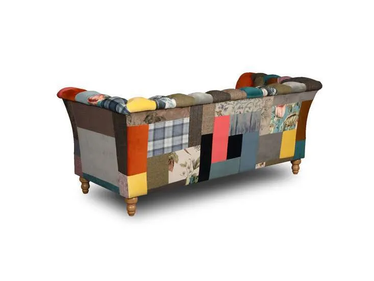 chesterfield rain lily harlequin patchwork 2-sjedišta dvosjed - slika 3