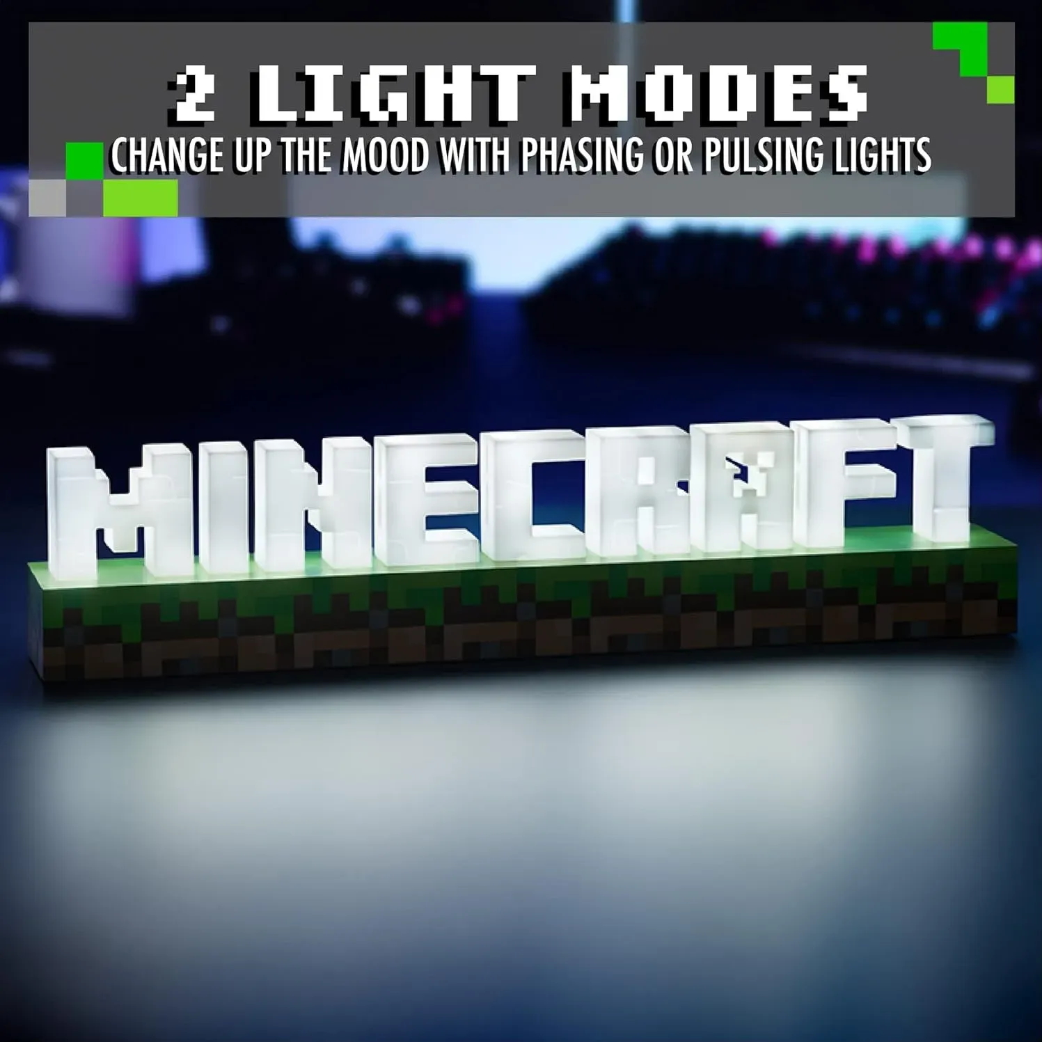 paladone minecraft logo light - slika 3