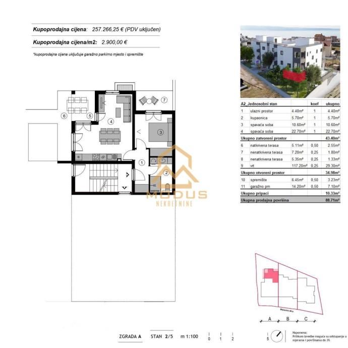 podstrana/ prizemlje s vrtom/ garaža/ sprema/ novogradnja (prodaja) - slika 4
