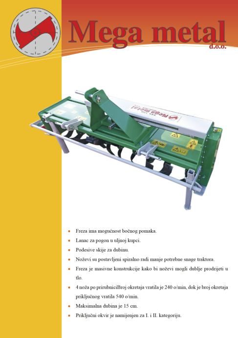 traktorska freza tfl mega metal - slika 2