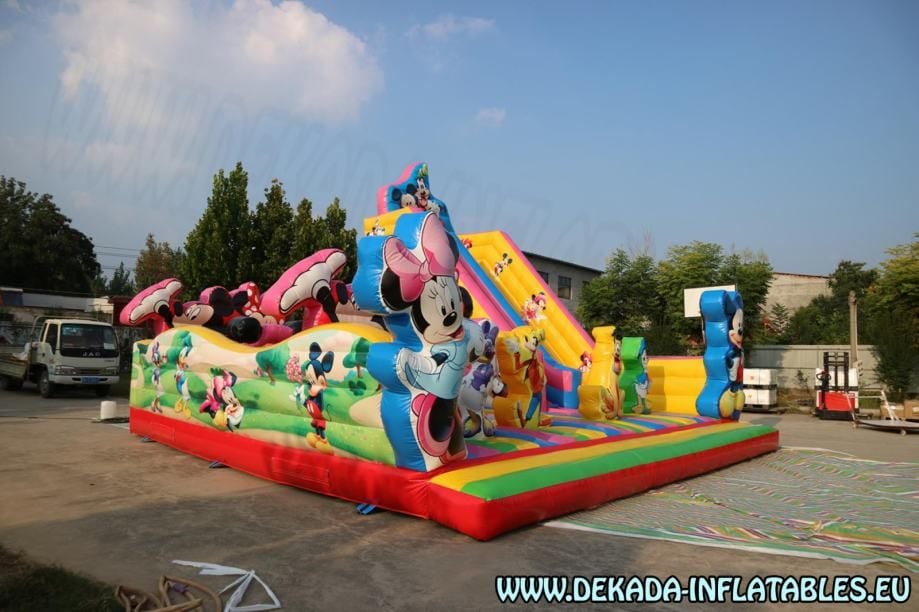 napuhanac mickey mouse grad - combo igraonica na napuhavanje 8m x 8m - slika 3