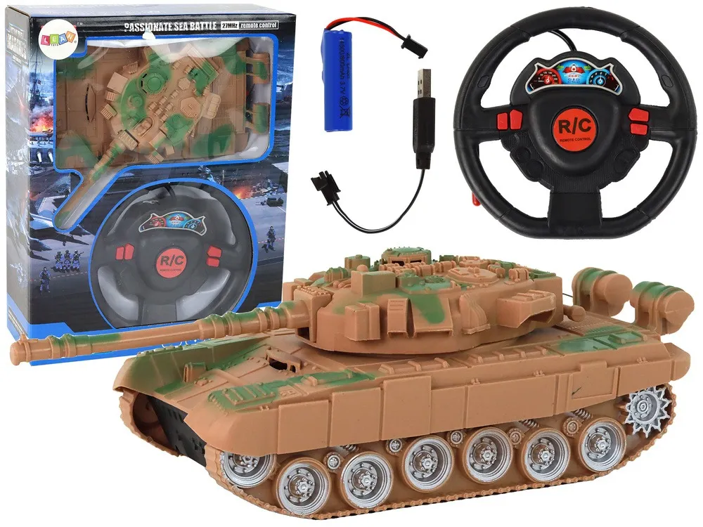r/c tank remote controlled lights sound sand 1:18 27mhz - slika 2