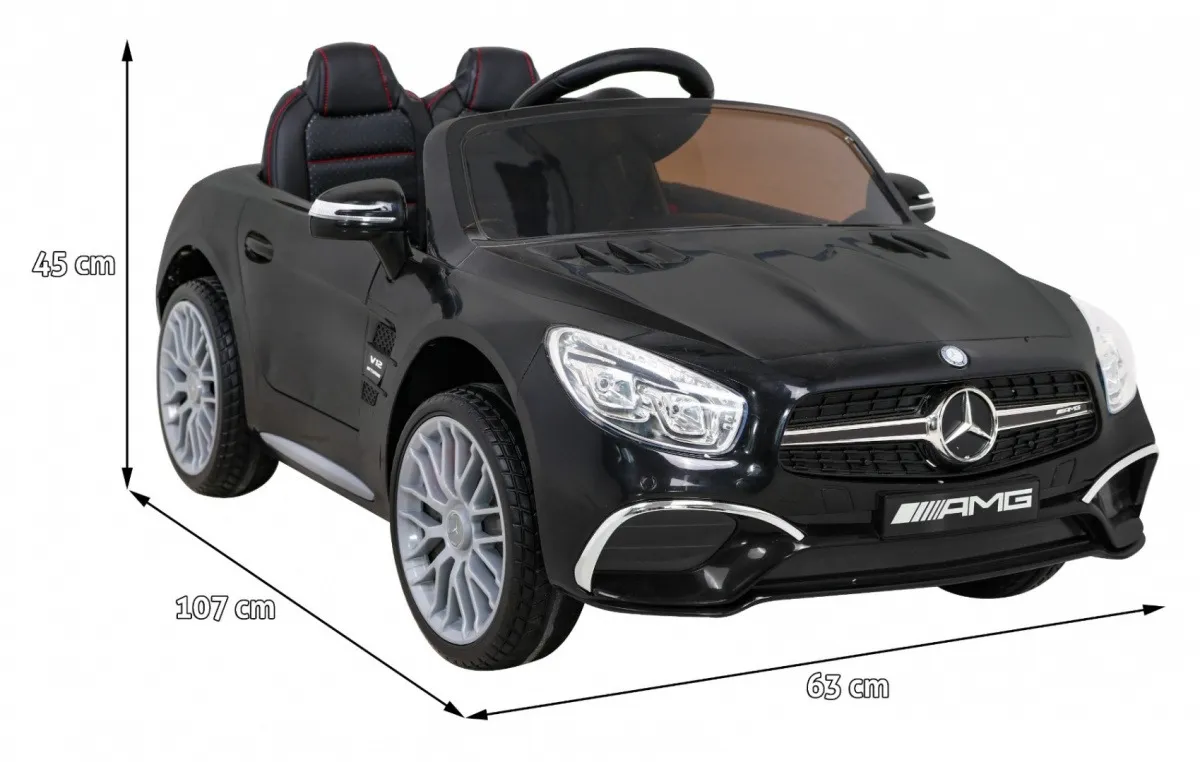 licencirani auto na akumultor mercedes benz amg sl65 s - crni - slika 2