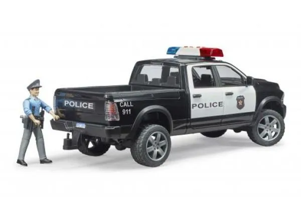 bruder ram 2500 policijsko vozilo s policijskim službenikom - slika 2